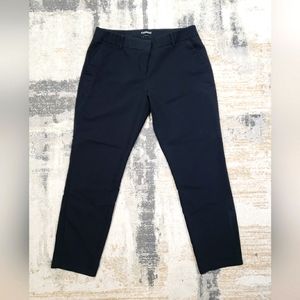 Express Columinst Dress Pants Ankle Size 8R Black